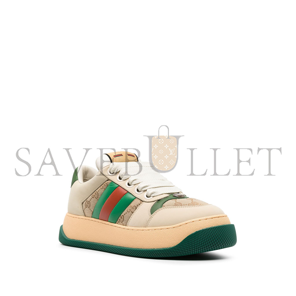 GUCCI SCREENER LEATHER SNEAKERS 777106